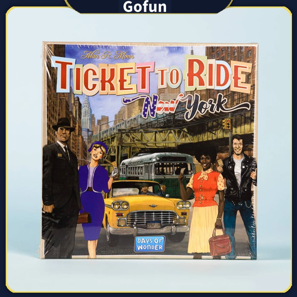 Bilhete de jogo de tabuleiro para viajar em família de 8 anos em Nova York