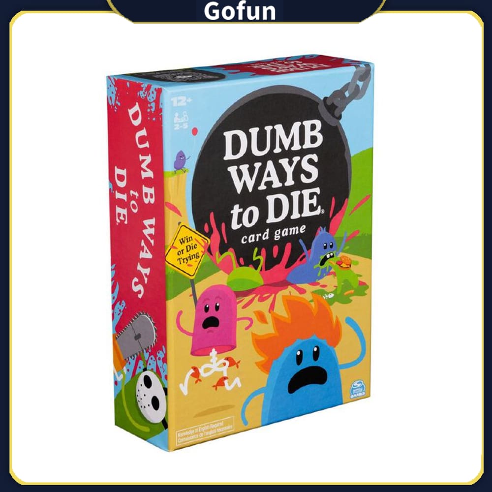 Dumb Ways to Die, o jogo de cartas com memes virais do YouTube e TikTok, Survival Strategy Fun, 2 a 5 jogadores, para maiores de 12 anos