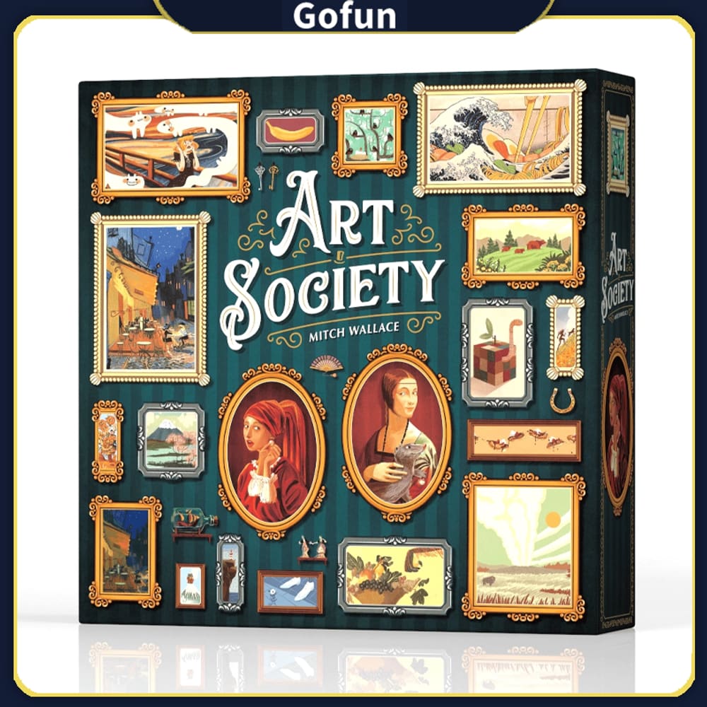 Leilão de jogos de tabuleiro Art Society e coleta de licitações para maiores de 10 anos