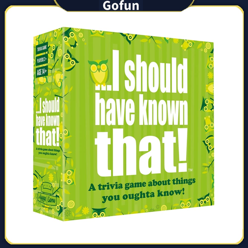 Jogo de cartas Eu deveria ter sabido disso! Trivia Game 110 cartas