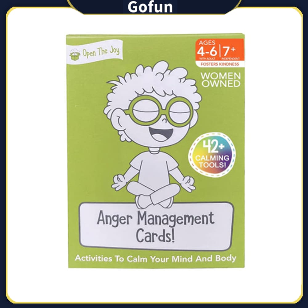 Jogo de cartas Controle da raiva Controle as emoções de todas as idades