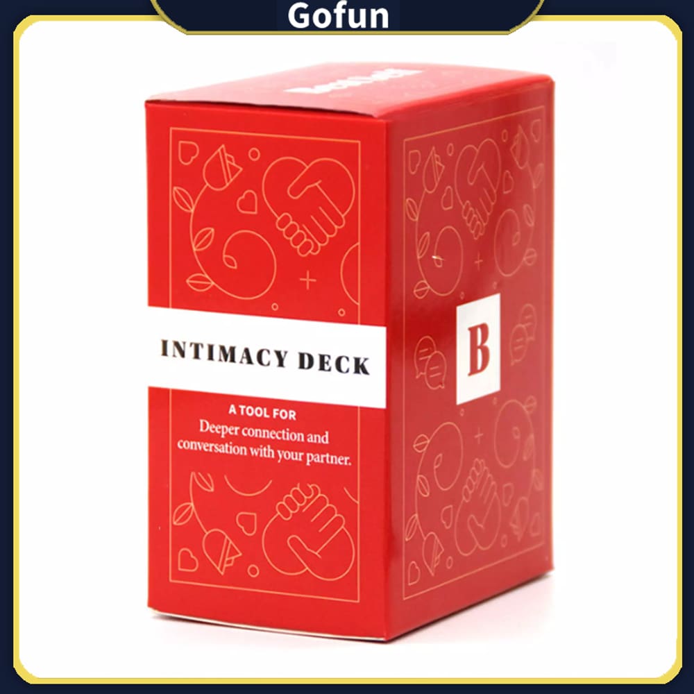 Deck de intimidade de jogo de tabuleiro para casais com versão em inglês