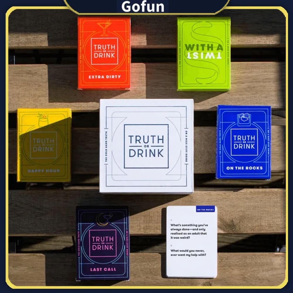 Jogo de tabuleiro Truth or Drink Drinking Party Game Adulto