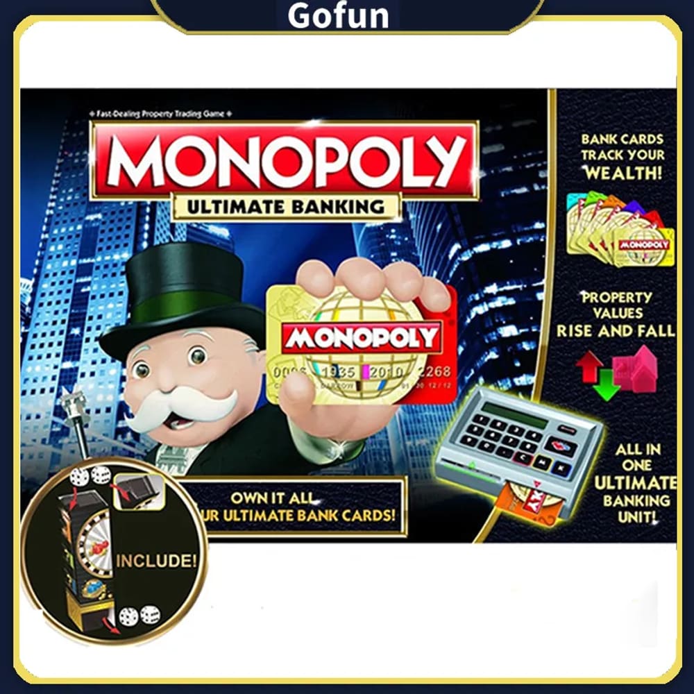 Jogo de tabuleiro Monopoly Ultimate Banking, versão em inglês