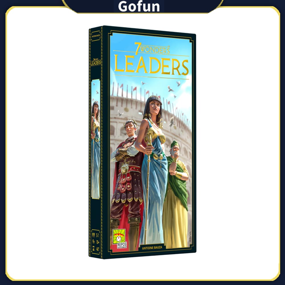 Jogo de tabuleiro 7 Wonders Leaders Expansion para maiores de 10 anos, crianças e adultos