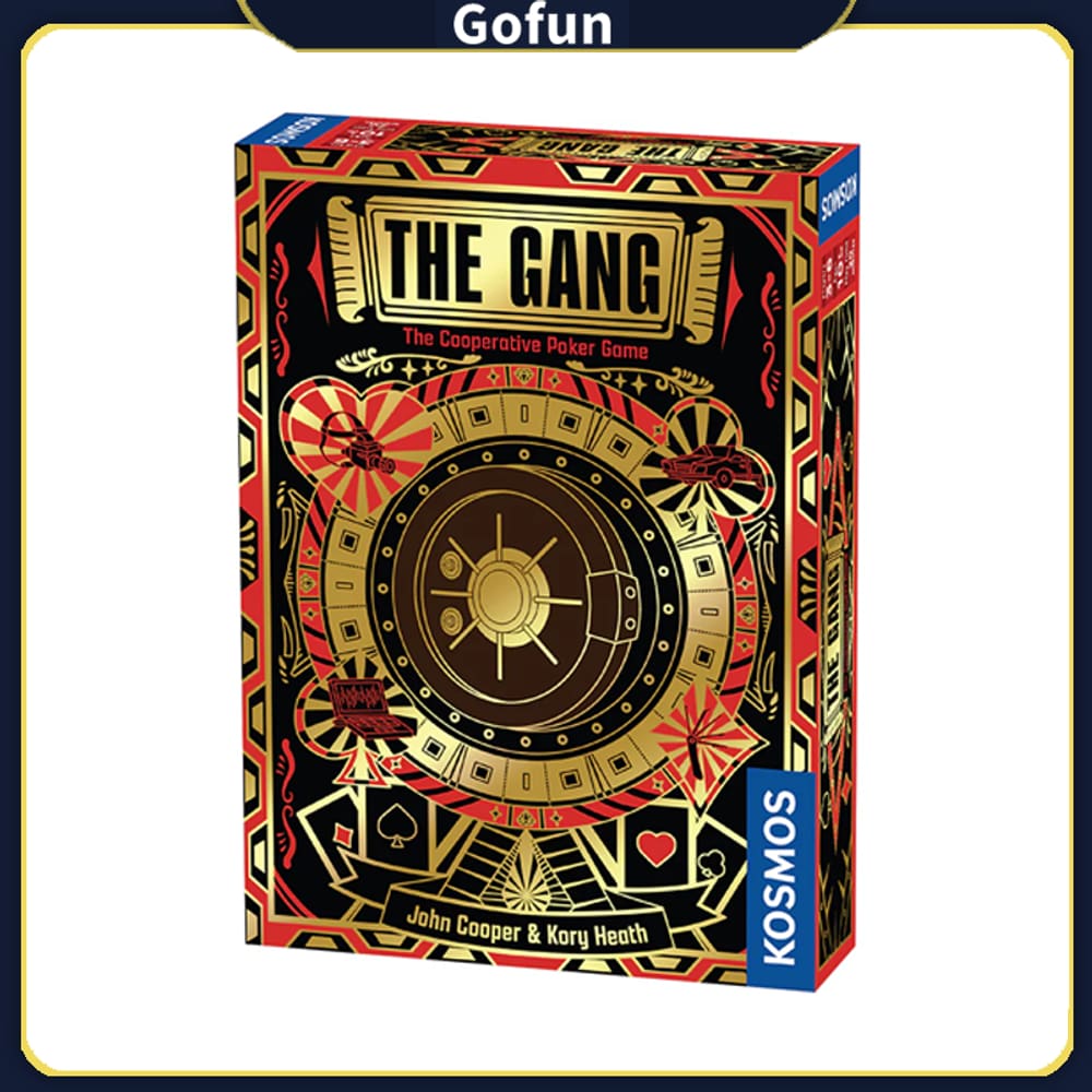 Jogo de tabuleiro The Gang Co-operative Poker Strategy para maiores de 10 anos