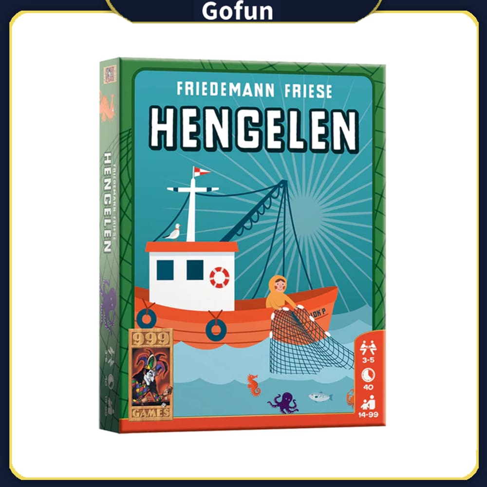 Jogo de cartas Fishing Trick Taking Ocean Theme 3-5 jogadores 14+