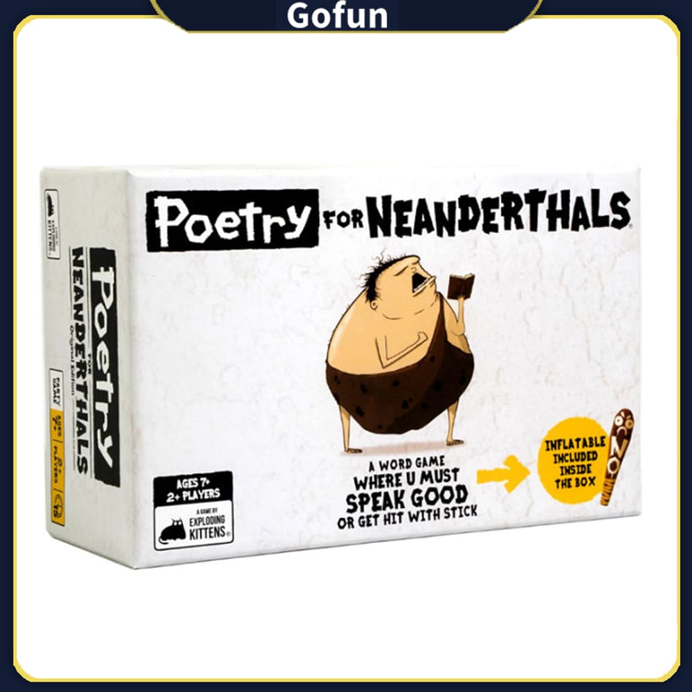 Poesia de jogos de cartas para neandertais Exploding Kittens (2 ou mais jogadores)