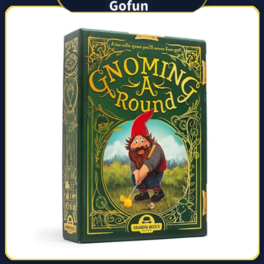 Jogo de cartas Gnoming A Round Fun Family de 2 a 7 jogadores com mais de 7 anos