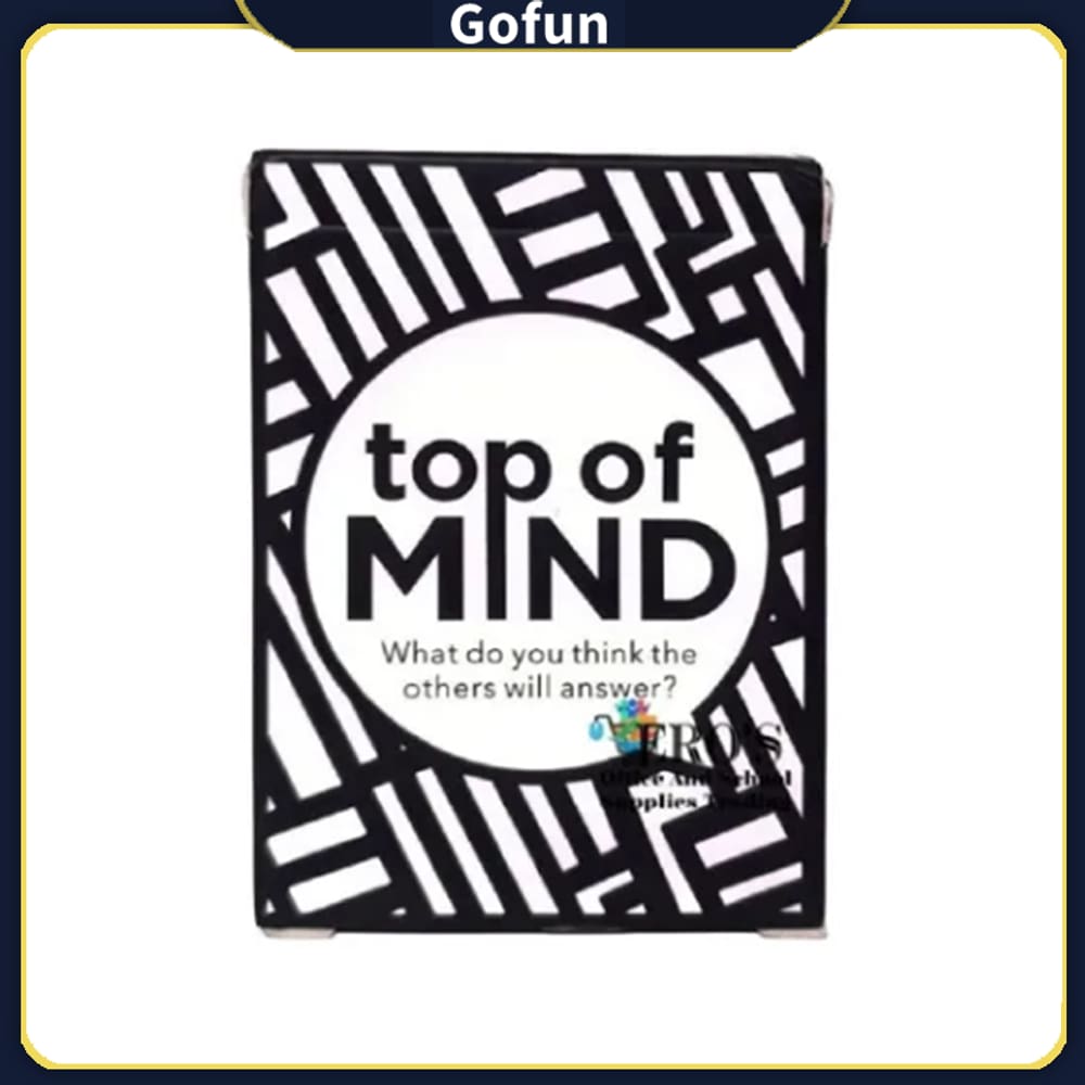 Jogo de tabuleiro Top of Mind para festas em família a partir dos 14 anos