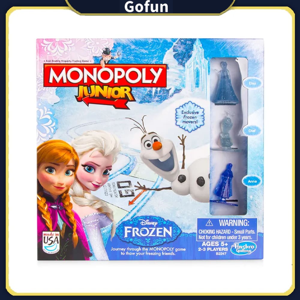 Jogo de tabuleiro Frozen Monopoly Junior Edition 5+ Years