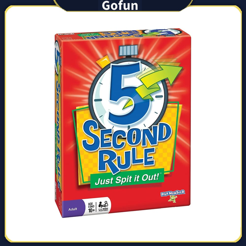 Jogo de tabuleiro, regra de 5 segundos para família, jogo de festa para crianças com mais de 10 anos