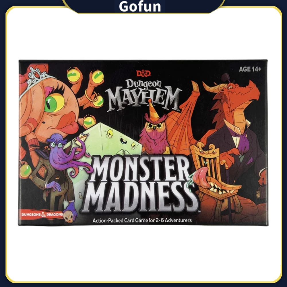 Jogo de tabuleiro Dungeon Mayhem Monster Madness para festa em família