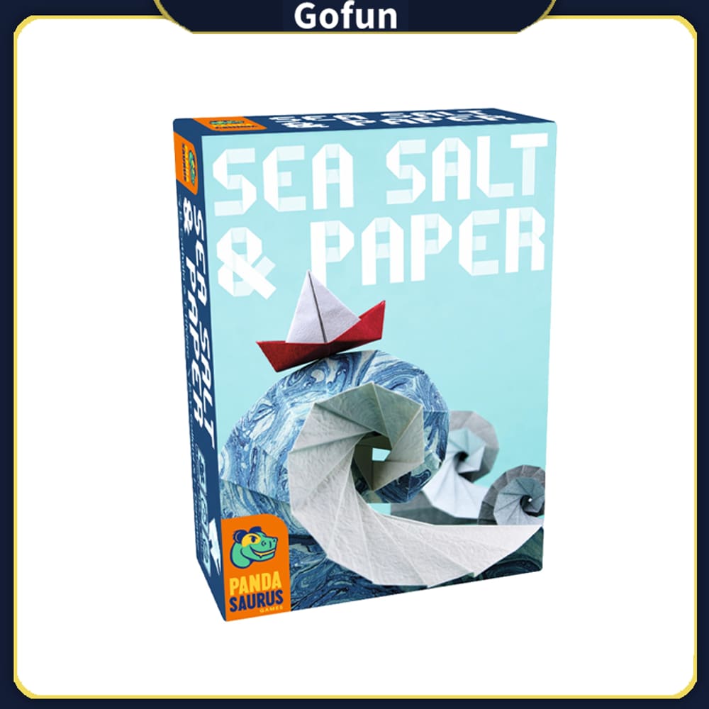 Jogo de cartas Estratégia com tema de sal marinho e oceano de papel há mais de 8 anos