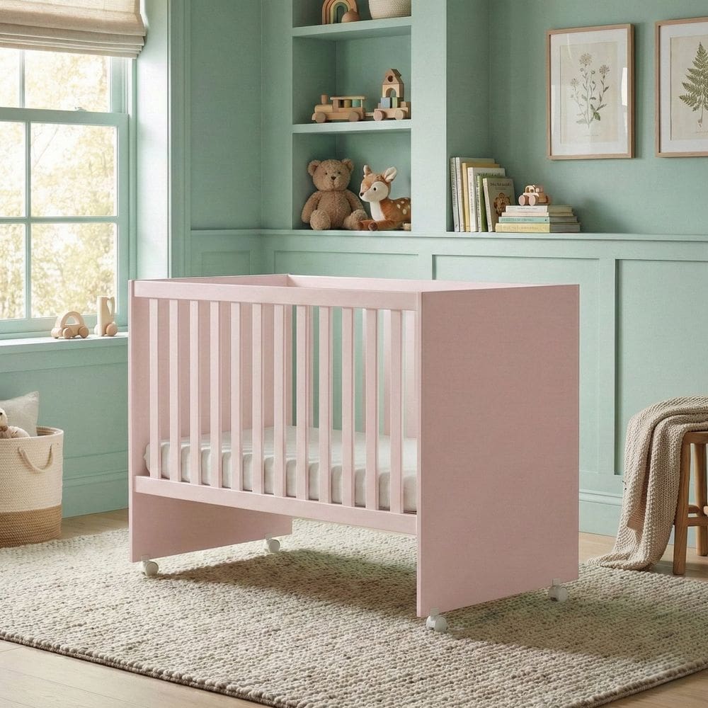 Berço Americano Infantil 3 em 1 Mdf Helena Rose