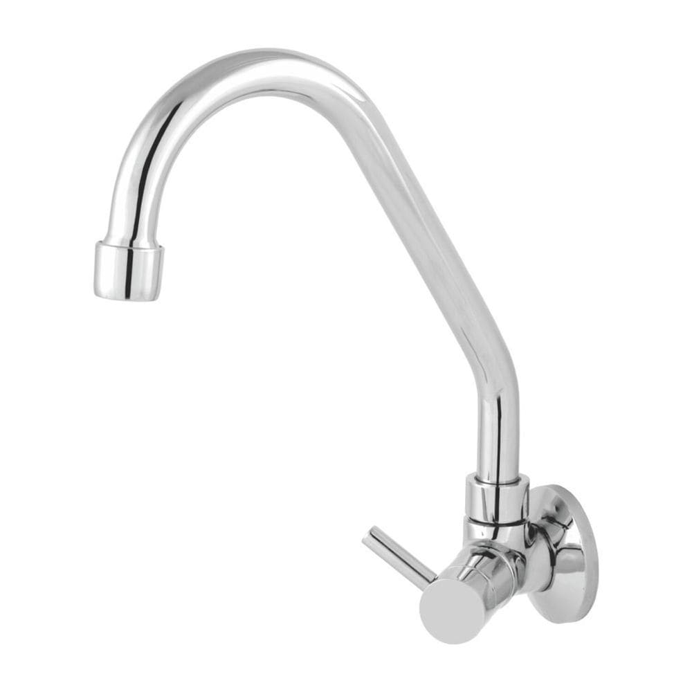 Torneira para Cozinha de Parede com Bica Móvel Cromado 1/4vt - Metais Imperatriz Cromado