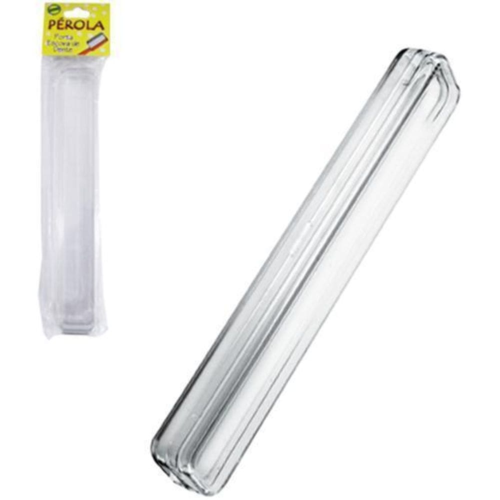 Porta Escova Individual De Acrilico Retangular Perola 20X3,5