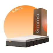 Colchão Solteiro Emma Premium Hybrid 2.0 (88cmx188cm) - Espuma + Molas Ensacadas, 7 Zonas de Suporte, Conforto e Frescor