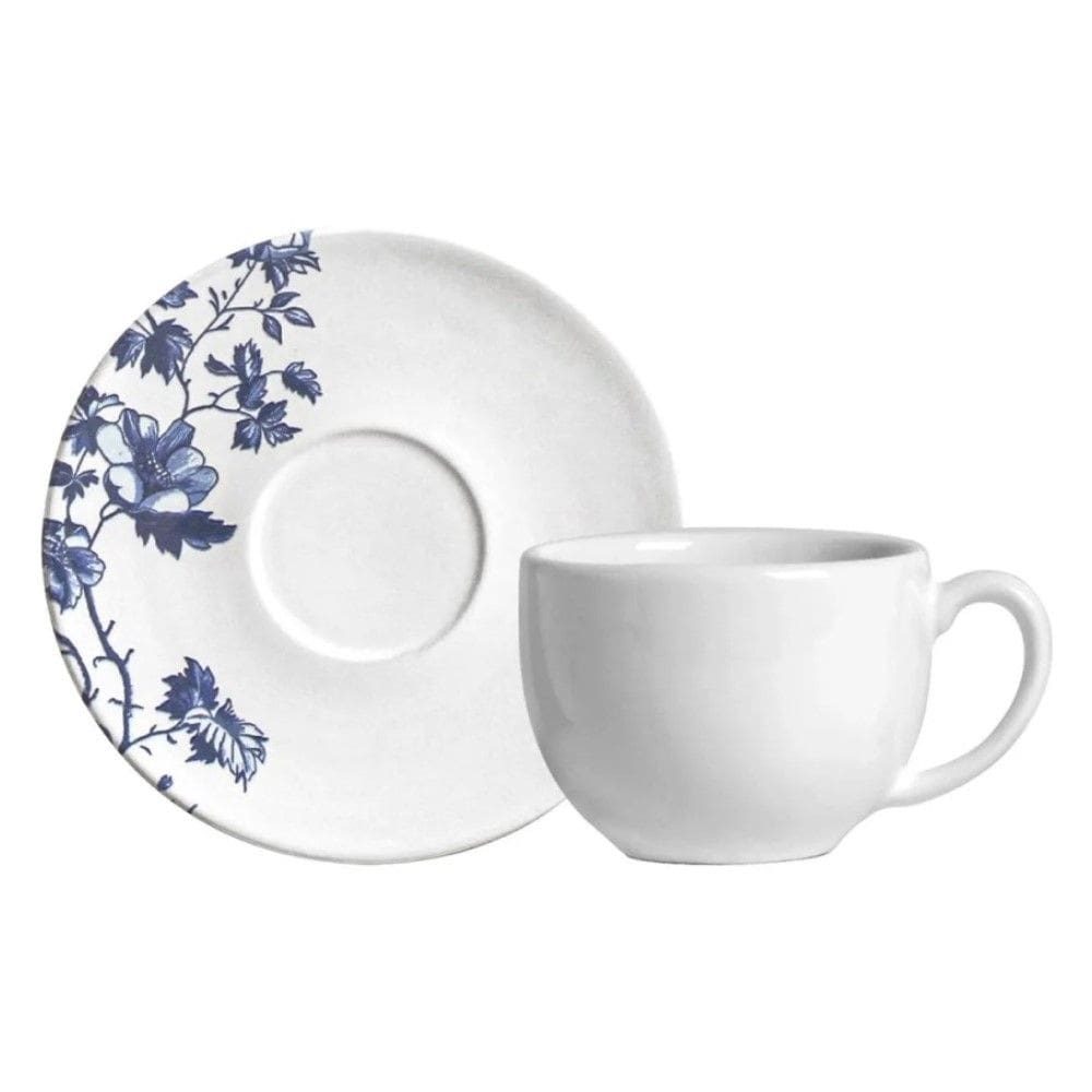 Conjunto de Xícara de Chá com Pires 06 Peças Páscoa Coup Toile Porto Brasil