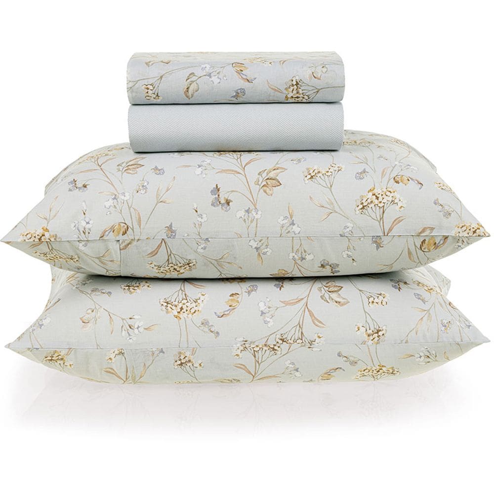 Jogo de Cama Karsten Giana 160 Fios 4 Peças Queen Branco