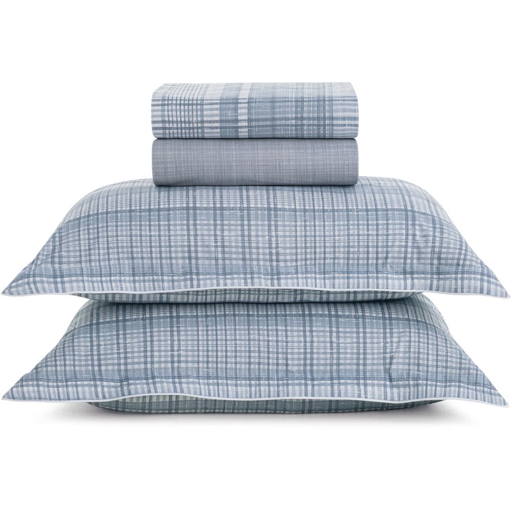 Jogo de Cama Karsten Samuel 200 Fios 4 Peças Queen Azul