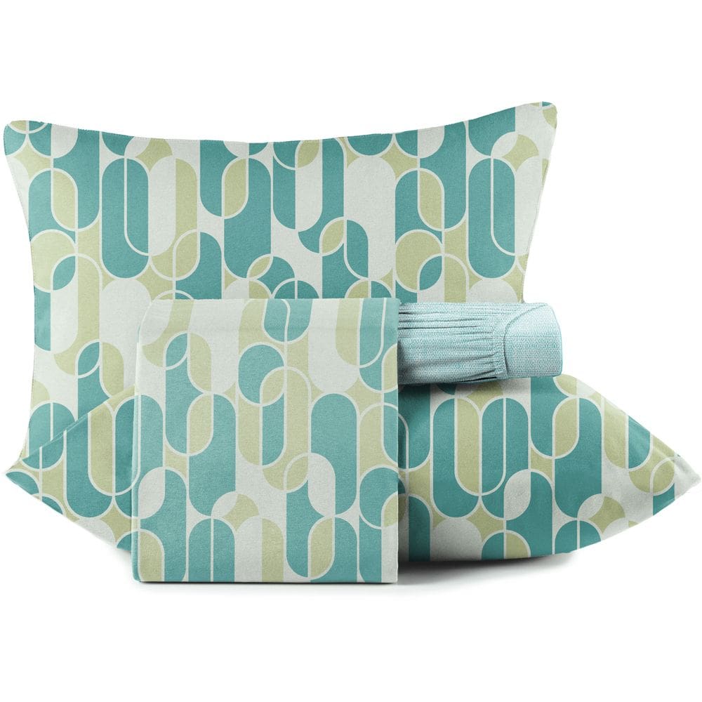 Jogo de Cama Altenburg Brisa Malharia 4 Peças Queen Azul