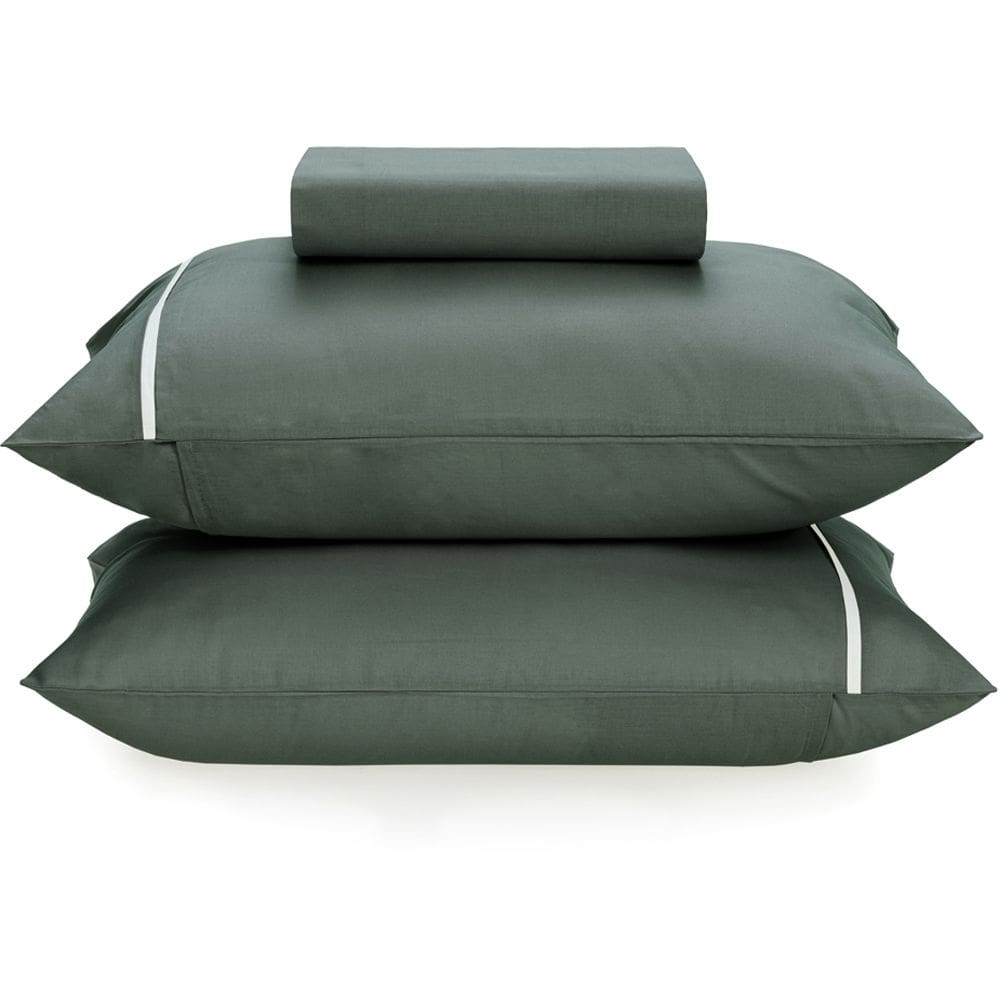 Jogo de Cama Karsten Noah 160 Fios 3 Peças Queen Cinza