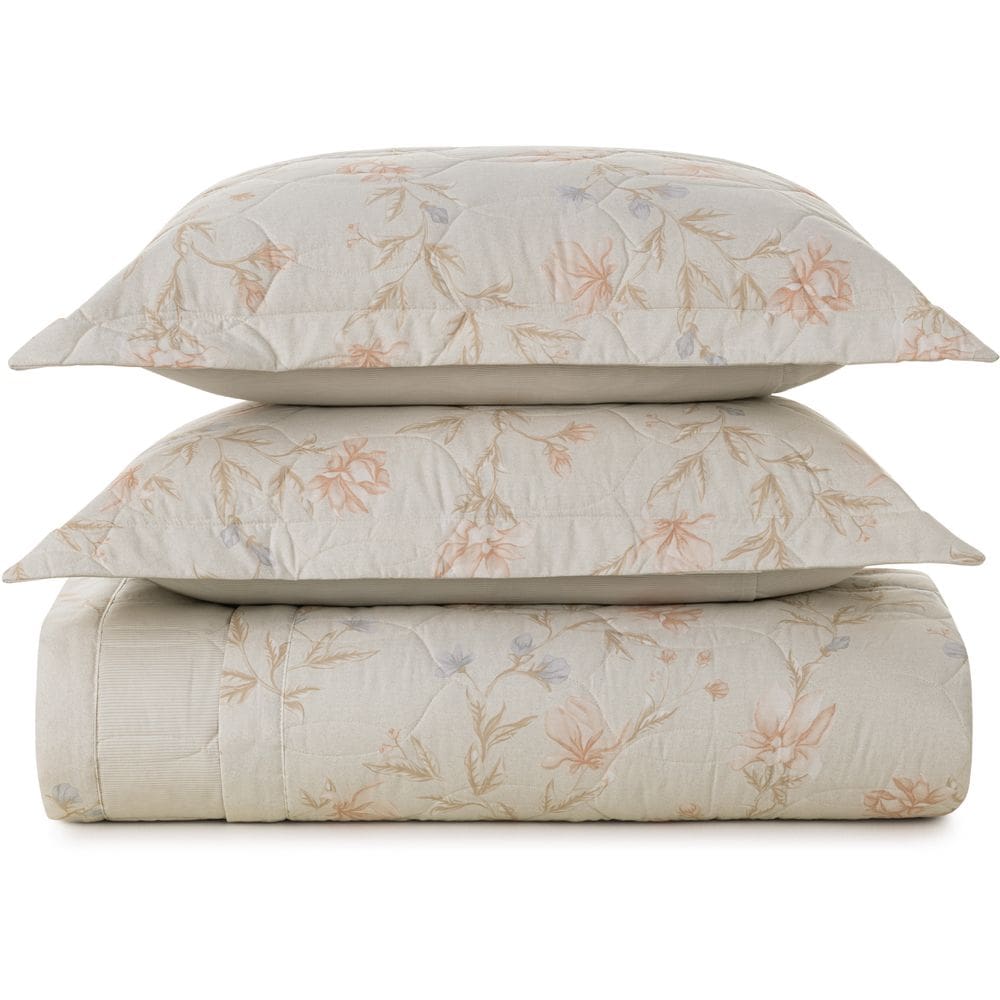 Jogo de Colcha Karsten Amber 200 Fios 3 Peças Queen Off Whit