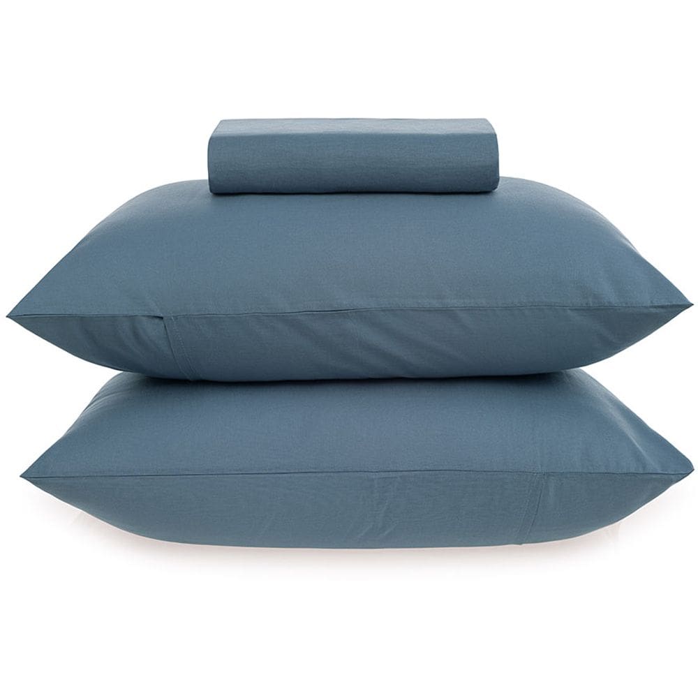 Jogo de Cama Karsten Matiza 160 Fios 3 Peças Queen Azul