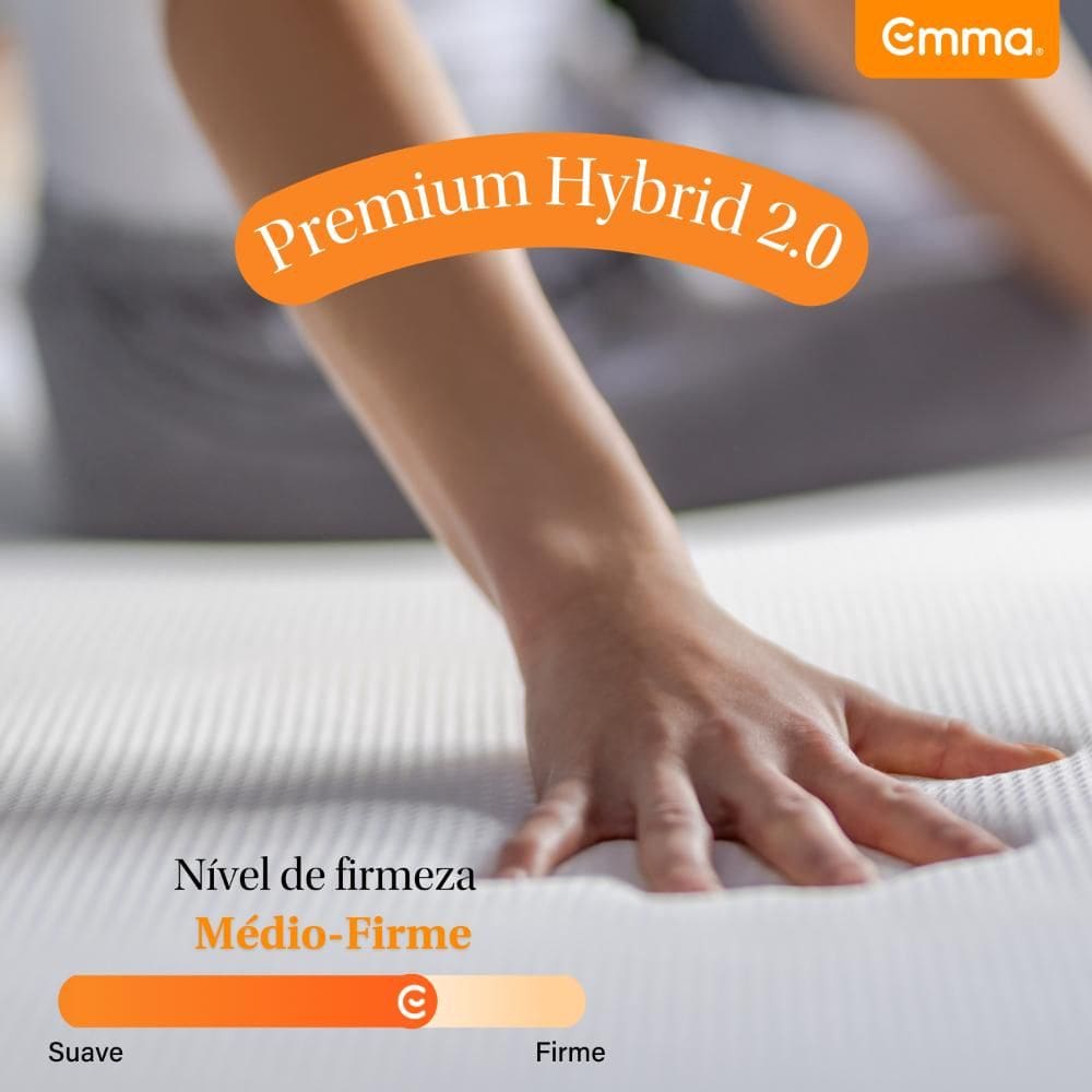 Colchão Casal Emma Premium Hybrid 2.0 | Casas Bahia