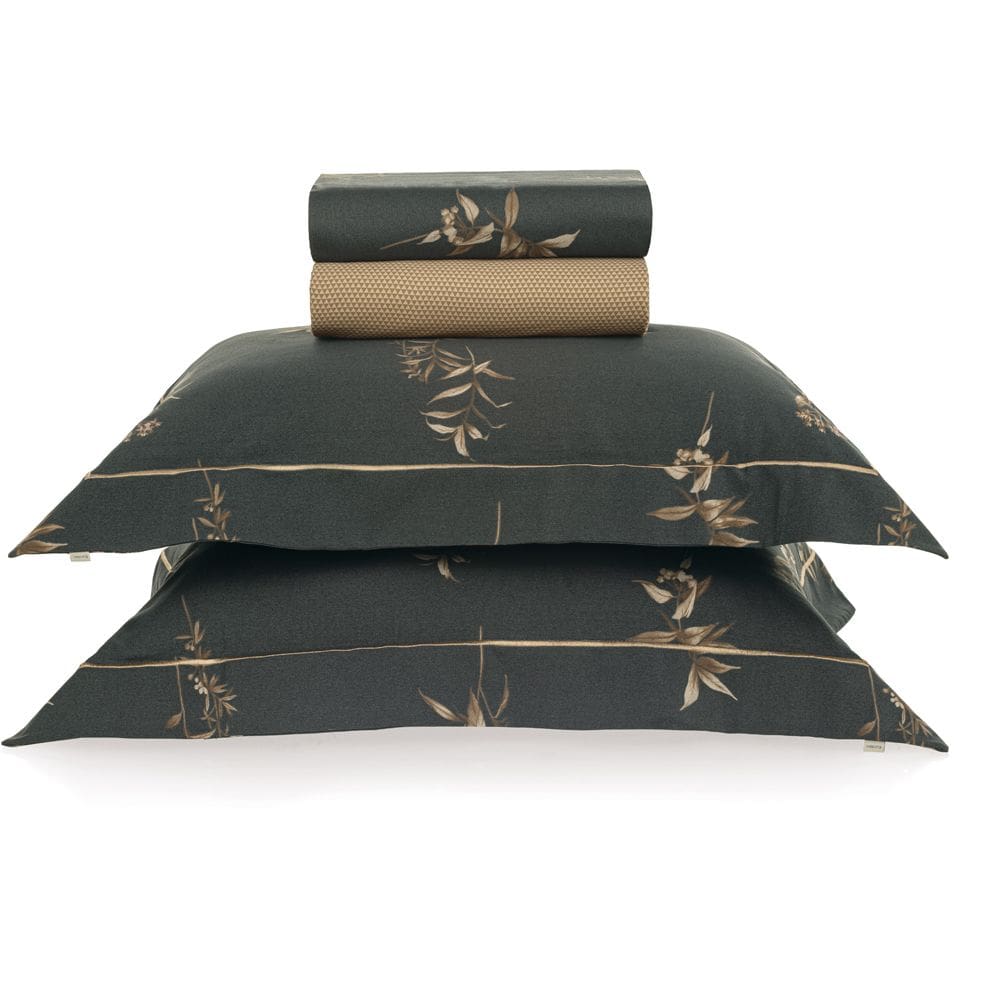 Jogo de Cama Karsten Avila 300 Fios 4 Peças Queen Preto