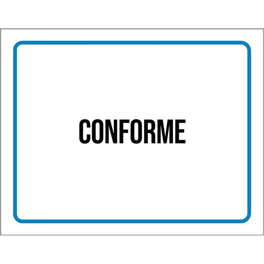 Kit 5 Placa Acm Conforme Setor 18X23