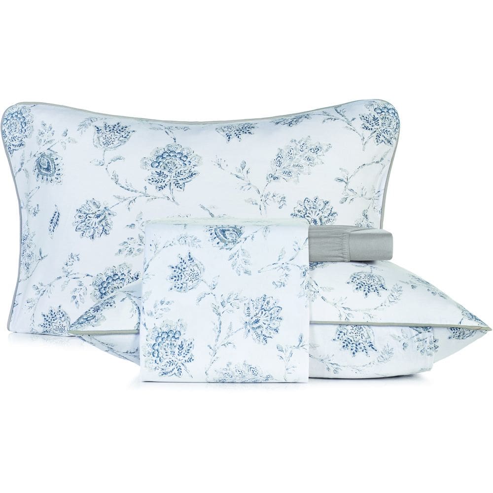 Jogo de Cama Altenburg Celeste Malha 4 Peças Queen Branco