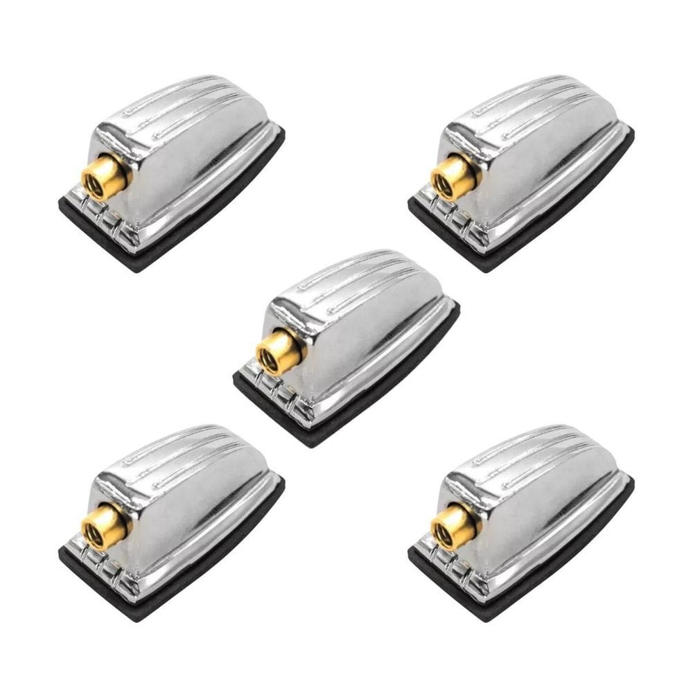 Kit 5 Canoa Para Tom Caixa Surdo Cromada Bucha 5Mm Pinguim