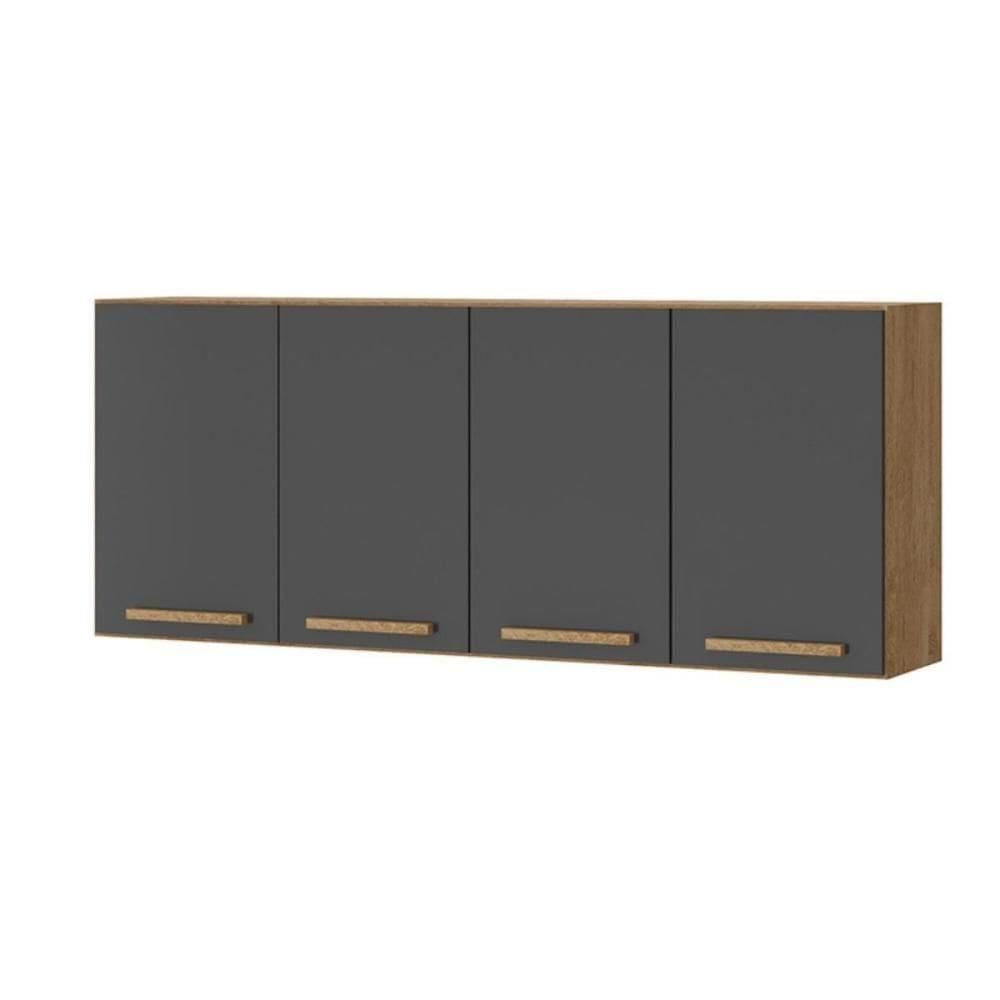 Aéreo Clarice 1,60 Mt 4 Portas Amêndoa Grafite