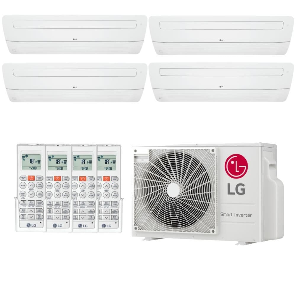 Ar Condicionado Multi Split Cassete 1 Via 48000 BTUs Inverter LG (4x18000) Quente/Frio Z5UW48GFB1.AWGZBR4 - 220V