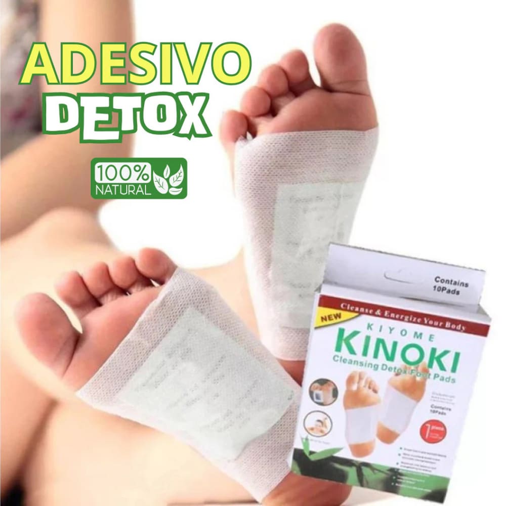 Kit com 10 Adesivos Desintoxicantes para os Pés - Eliminação Natural de Toxinas