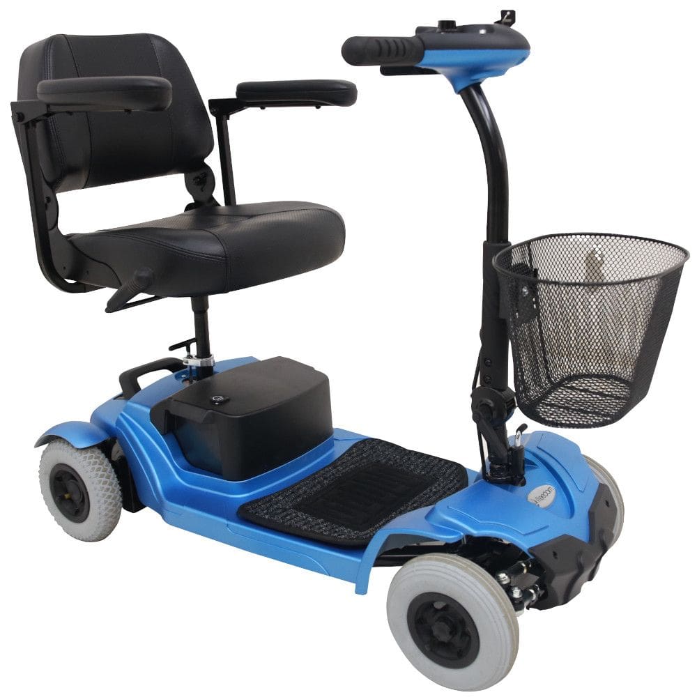 Scooter Quadriciclo Elétrico Cadeira de Rodas Motorizada Freedom Mirage S Azul