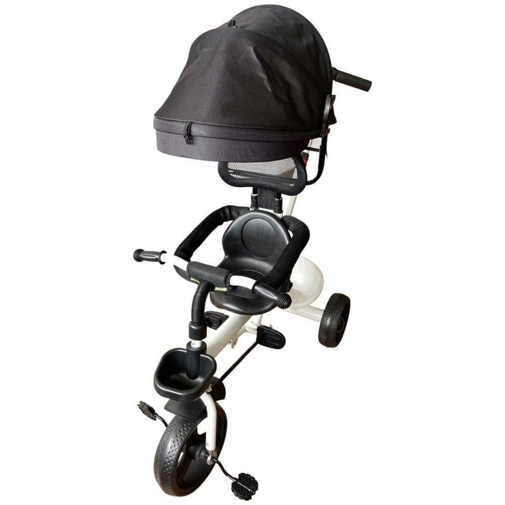Triciclo Infantil Com Empurrador Comfort Branco