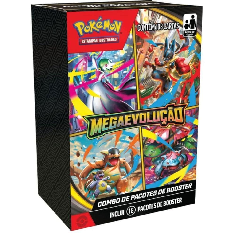 Pokémon Mega Evolução Combo De Pacotes De Booster - 4444410054 - Pokemon