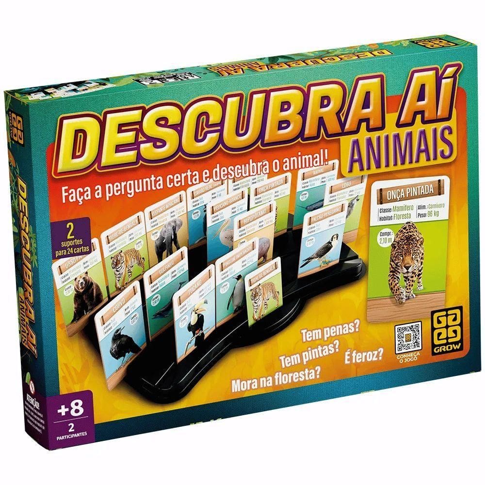 Jogo Descubra Aí Animais - Grow