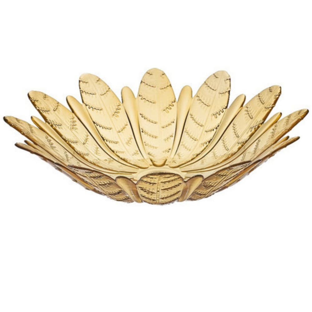 Centro De Mesa Fruteira Folhas Ambar Vitazza Sem Pé