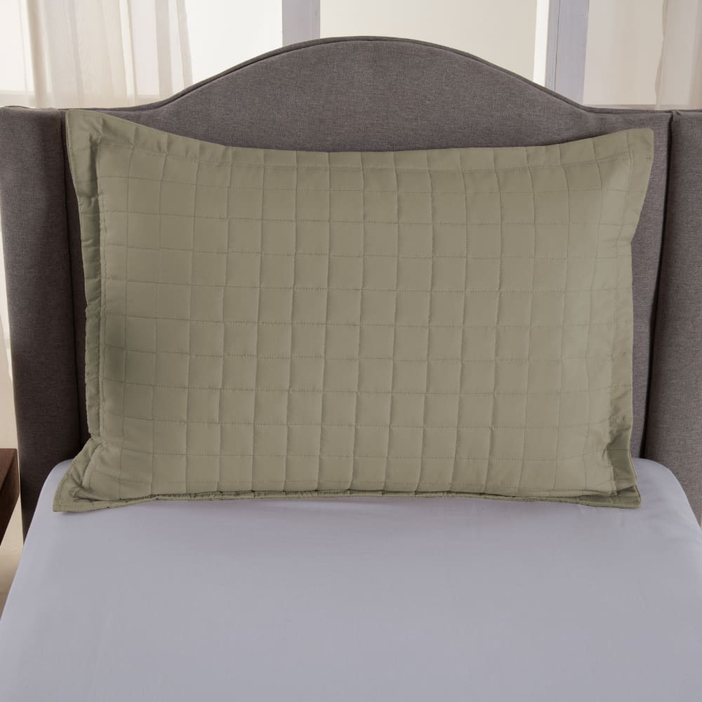 Porta Travesseiro Matelado Copacabana Micropercal Cáqui