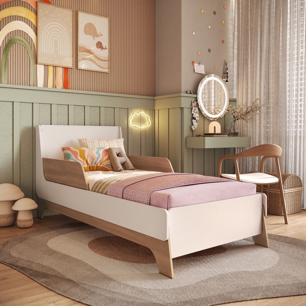 Cama Infantil em MDF Lady Mobikasa e Colchao Gazin