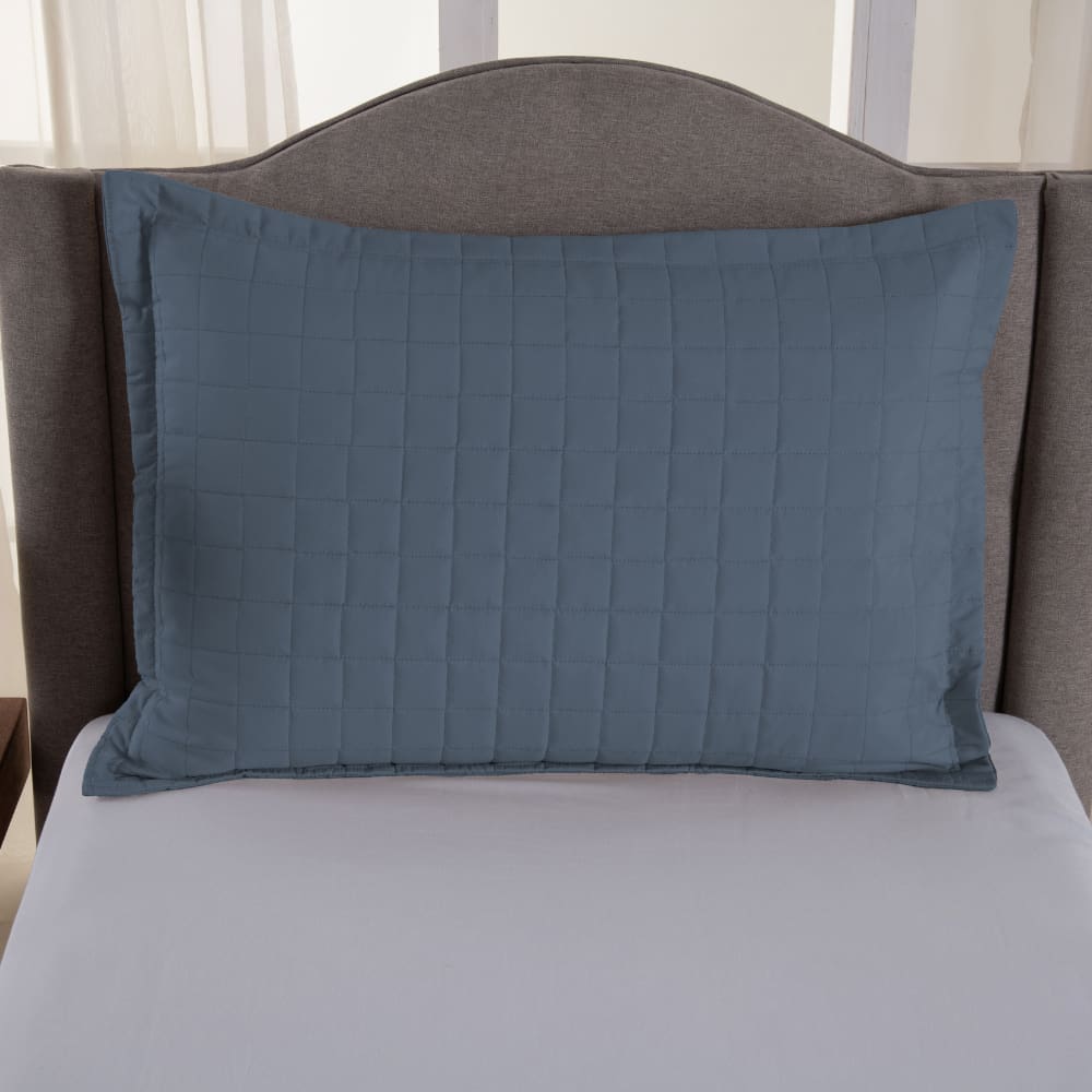 Porta Travesseiro Matelado Copacabana Micropercal Azul