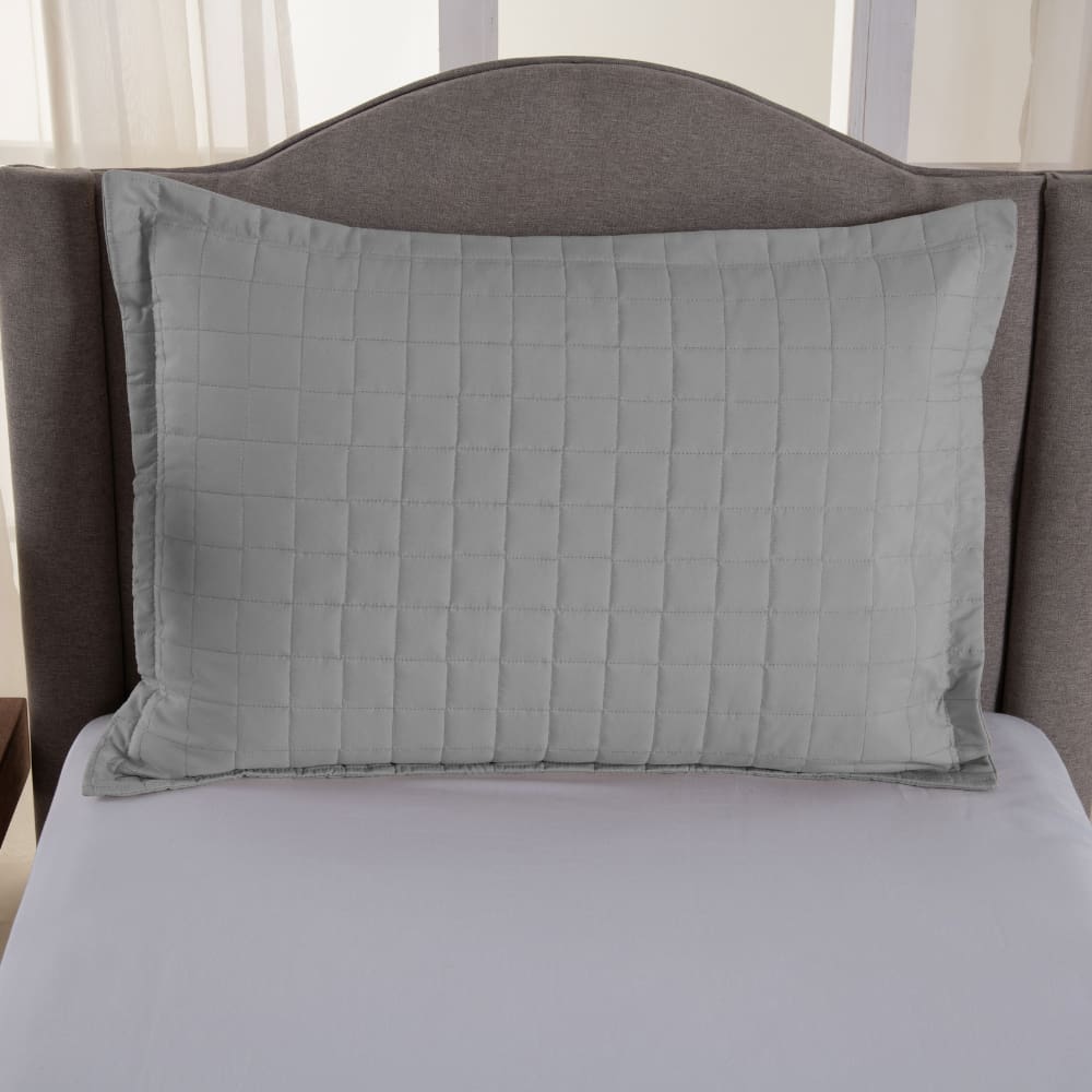 Porta Travesseiro Matelado Copacabana Micropercal Cinza