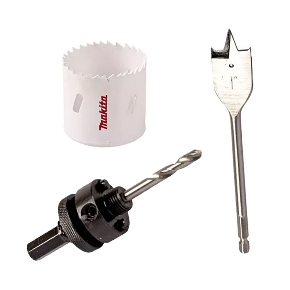 Kit Serra Copo Para Fechadura 3 Peças D34350B Makita