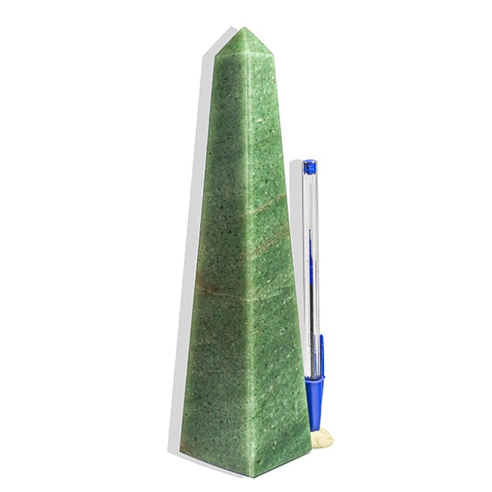 Obelisco Quartzo Verde Natural 20 a 22 cm 700 a 1000 g - B