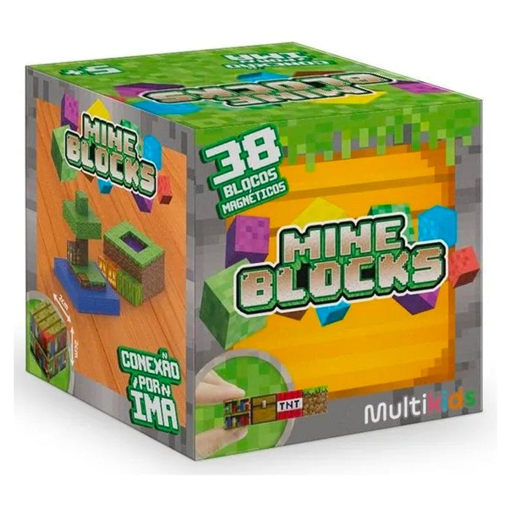 Blocos Magneticos Mineblocks 38 Blocos
