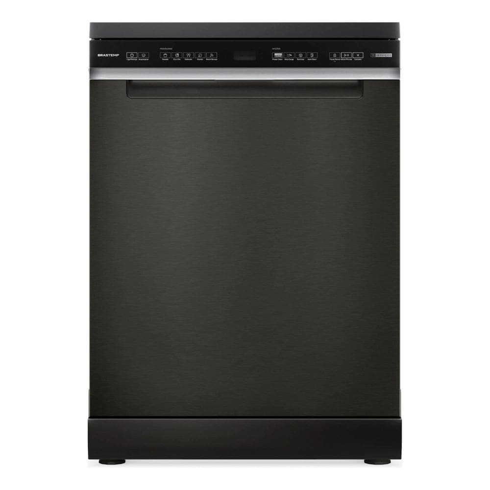 Lava Loucas 15 Servicos Black Inox Eclipse 220v - Brastemp